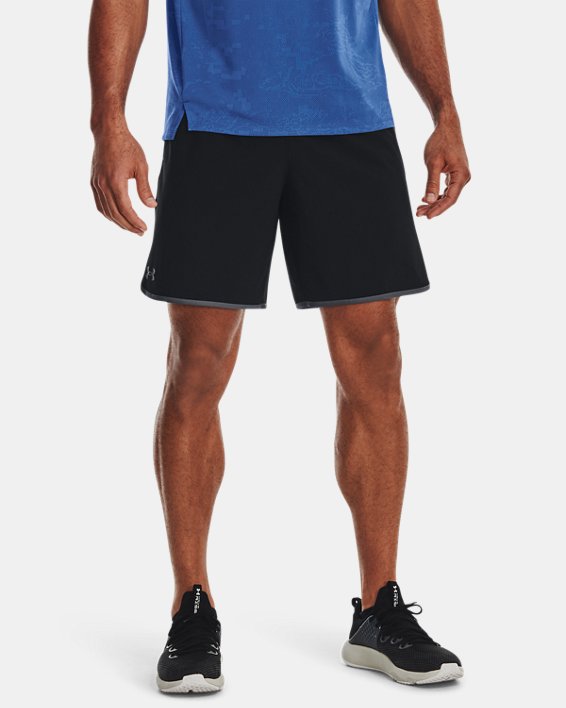 Men's UA HIIT Woven 8" Shorts in Black image number 4